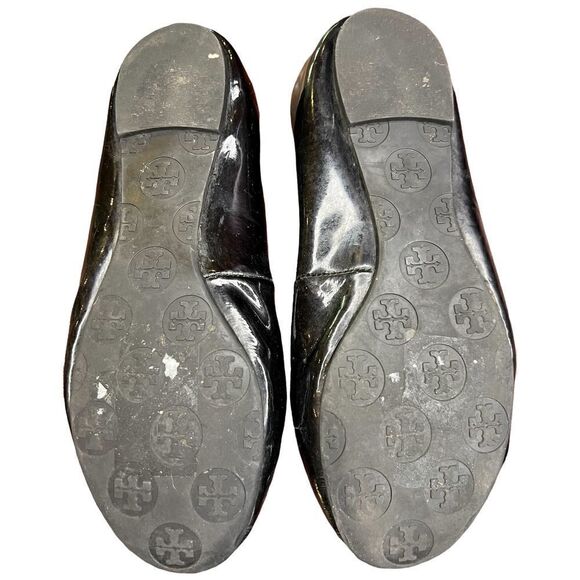 Tory Burch Black Reva Logo Ballet Flat Size 36 - Picture 8 of 9